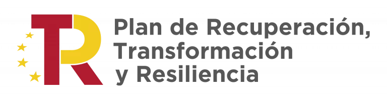 Logo plan de recuperación, transformación y resiliencia